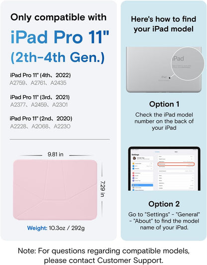 MOFT Dynamic Folio Tablet Stand for Desk Compatible with iPad mini A17 Pro 2024 & iPad mini 6th A15 2021, Slim Magnetic Tablet Holder Case with 20+ Viewing Angles, Beach White x Terracotta