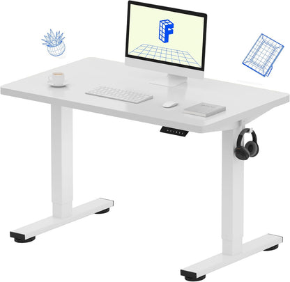 EN1 48"x24" One-Piece Standing Desk, White
