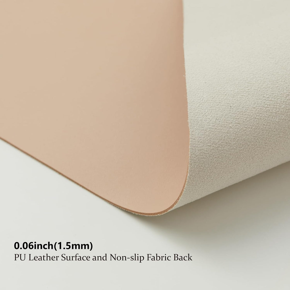 HOMIEAZICOZI Leather Desk Mat - Non-Slip PU Desk Pad for Office and Home - Desk Organization and Accessories - Ideal for Large Mouse Pad and Desk Mats on Top of Desks (Black,36''x 17'') (DPD-B-L)