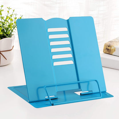 MSDADA Desk Book Stand Metal Reading Rest Book Holder Adjustable