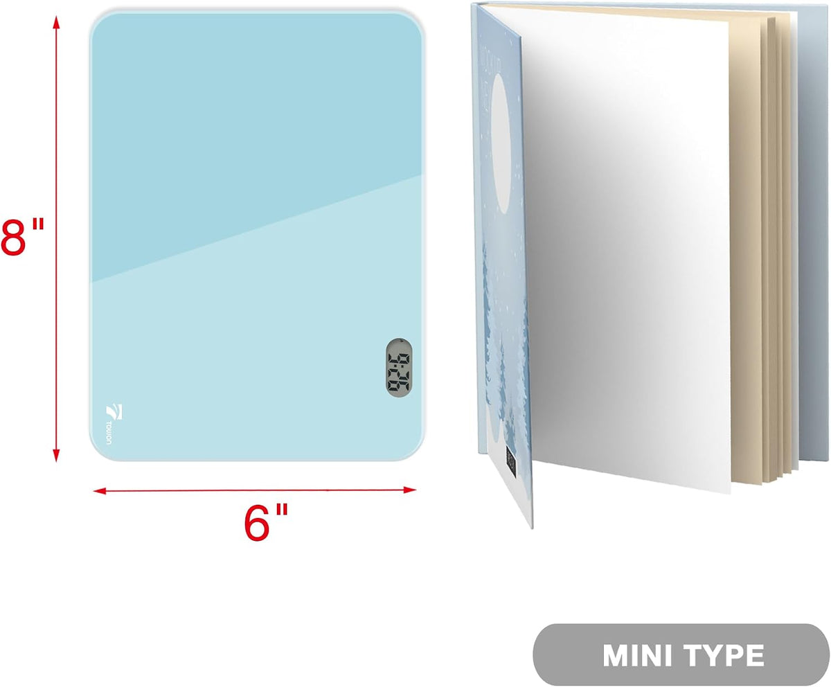 Small Glass Desktop Whiteboard Dry-Erase, Mini Pure Glass Whiteboard Stand