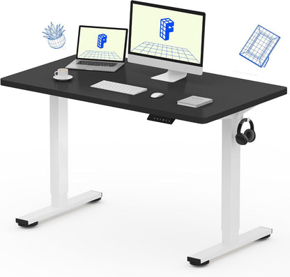 EN1 48"x24" One-Piece Standing Desk, White