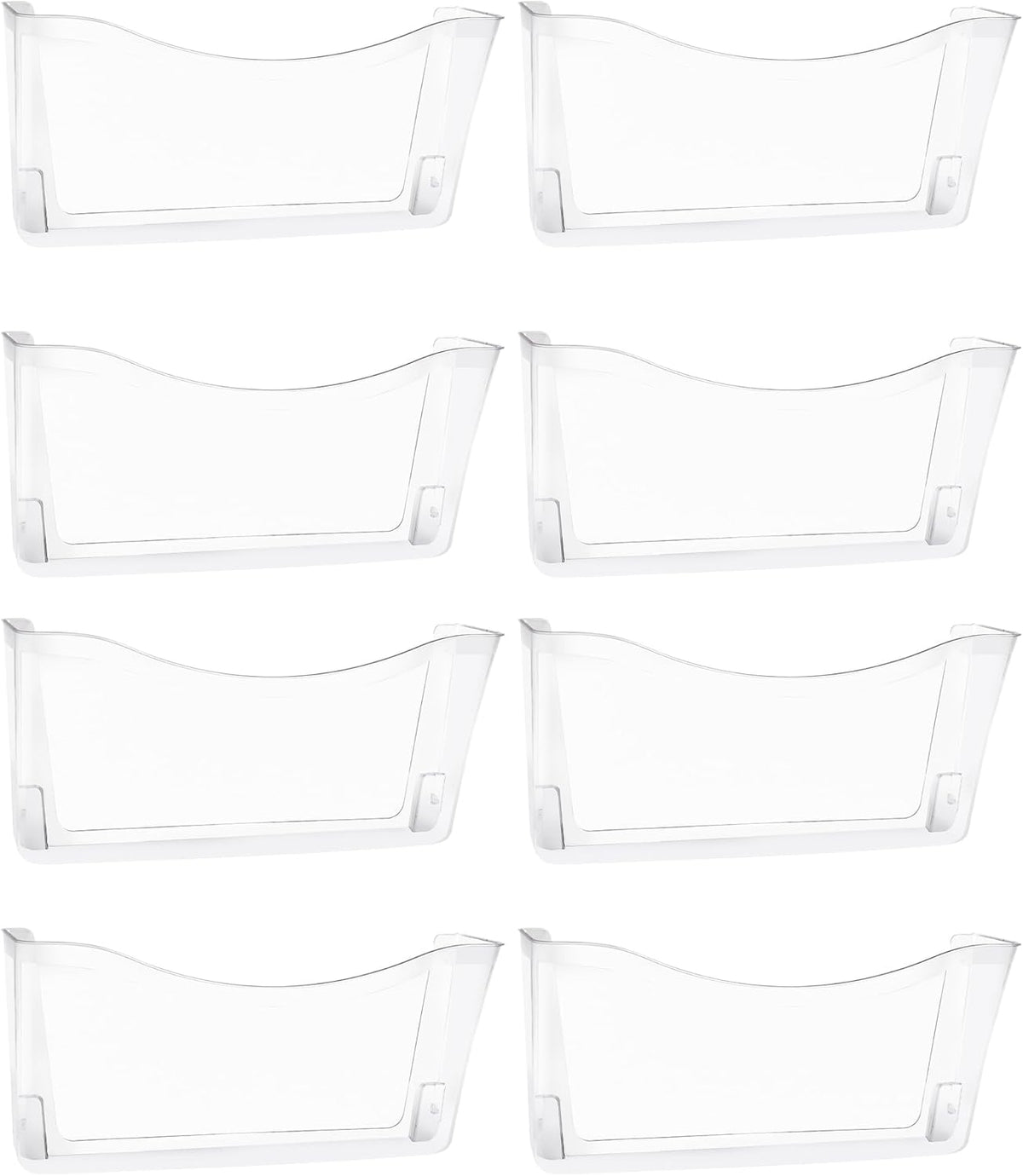 EASEPRES 3 Single Pocket Mesh Hanging File Organizer, Vertical Wall Mounted Magazine File Holder, Mount Basket Mail Paper Document Folder Organizing for Office, Home and School, Black