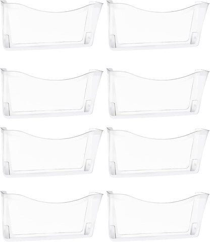 EASEPRES 3 Single Pocket Mesh Hanging File Organizer, Vertical Wall Mounted Magazine File Holder, Mount Basket Mail Paper Document Folder Organizing for Office, Home and School, Black