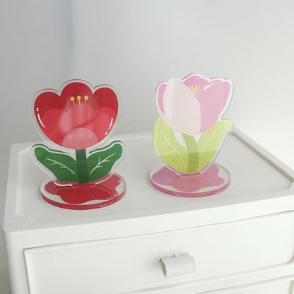 6 pcs Cute Flower Table Card Memo Holder Stand, Table Photo Display Clip Stand for Monmory Photo Picture Memo Cards Paper Note Postcards Wedding Number Card Display