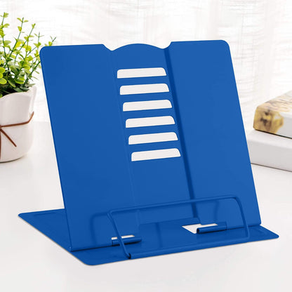 MSDADA Desk Book Stand Metal Reading Rest Book Holder Adjustable