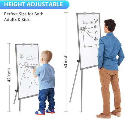 Easel Whiteboard 36 x 24 in, Stand Tripod with Height Adjustable