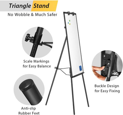 Easel Whiteboard 36 x 24 in, Stand Tripod with Height Adjustable