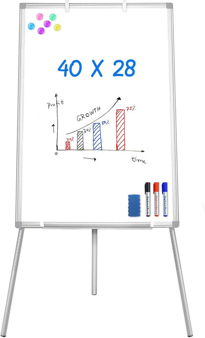 Easel Whiteboard 36 x 24 in, Stand Tripod with Height Adjustable