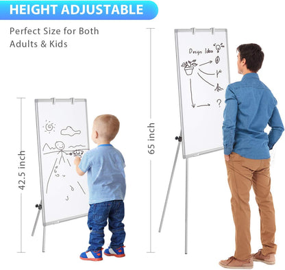 Easel Whiteboard 36 x 24 in, Stand Tripod with Height Adjustable