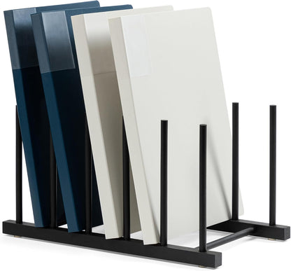 Desk File Organizer 1 Pack Bamboo 5 Section Vertical File Sorter