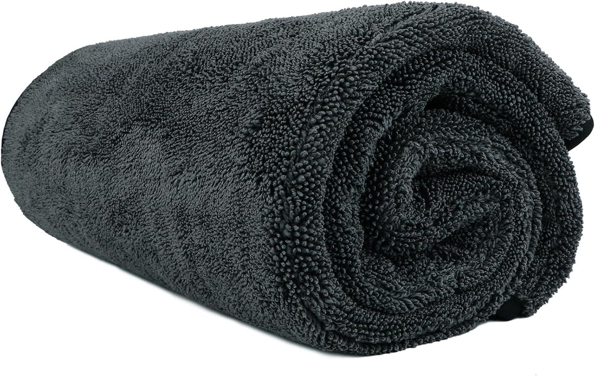 Black Microfiber Cleaning Cloth 12 Pack, 12.5 x 12.5 inch Microfiber Towels for Cars, Ultra Absorbent Car Washing Cloth, Lint Free Streak Free Cleaning Rags for Car, Kitchen, and Window