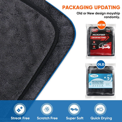 Black Microfiber Cleaning Cloth 12 Pack, 12.5 x 12.5 inch Microfiber Towels for Cars, Ultra Absorbent Car Washing Cloth, Lint Free Streak Free Cleaning Rags for Car, Kitchen, and Window