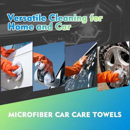 Black Microfiber Cleaning Cloth 12 Pack, 12.5 x 12.5 inch Microfiber Towels for Cars, Ultra Absorbent Car Washing Cloth, Lint Free Streak Free Cleaning Rags for Car, Kitchen, and Window