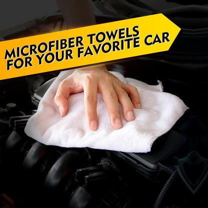 Black Microfiber Cleaning Cloth 12 Pack, 12.5 x 12.5 inch Microfiber Towels for Cars, Ultra Absorbent Car Washing Cloth, Lint Free Streak Free Cleaning Rags for Car, Kitchen, and Window