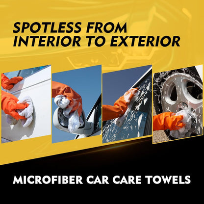 Black Microfiber Cleaning Cloth 12 Pack, 12.5 x 12.5 inch Microfiber Towels for Cars, Ultra Absorbent Car Washing Cloth, Lint Free Streak Free Cleaning Rags for Car, Kitchen, and Window