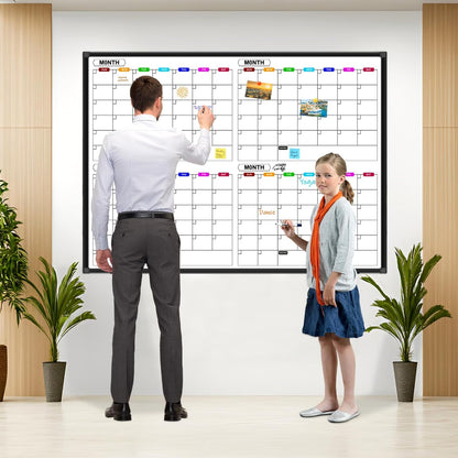 Dry Erase Calendar Whiteboard for Wall 36" x 24"
