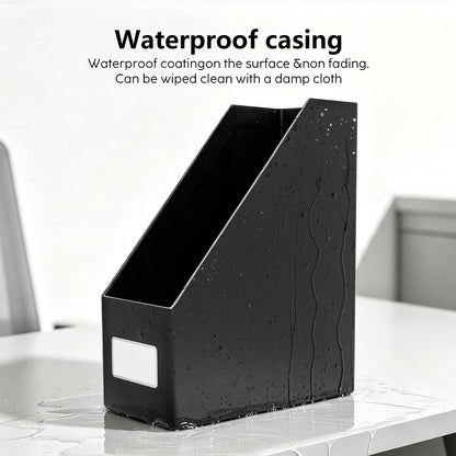 White Magazine File Holders，3 Packs Cardboard File Rack, Folder Holder