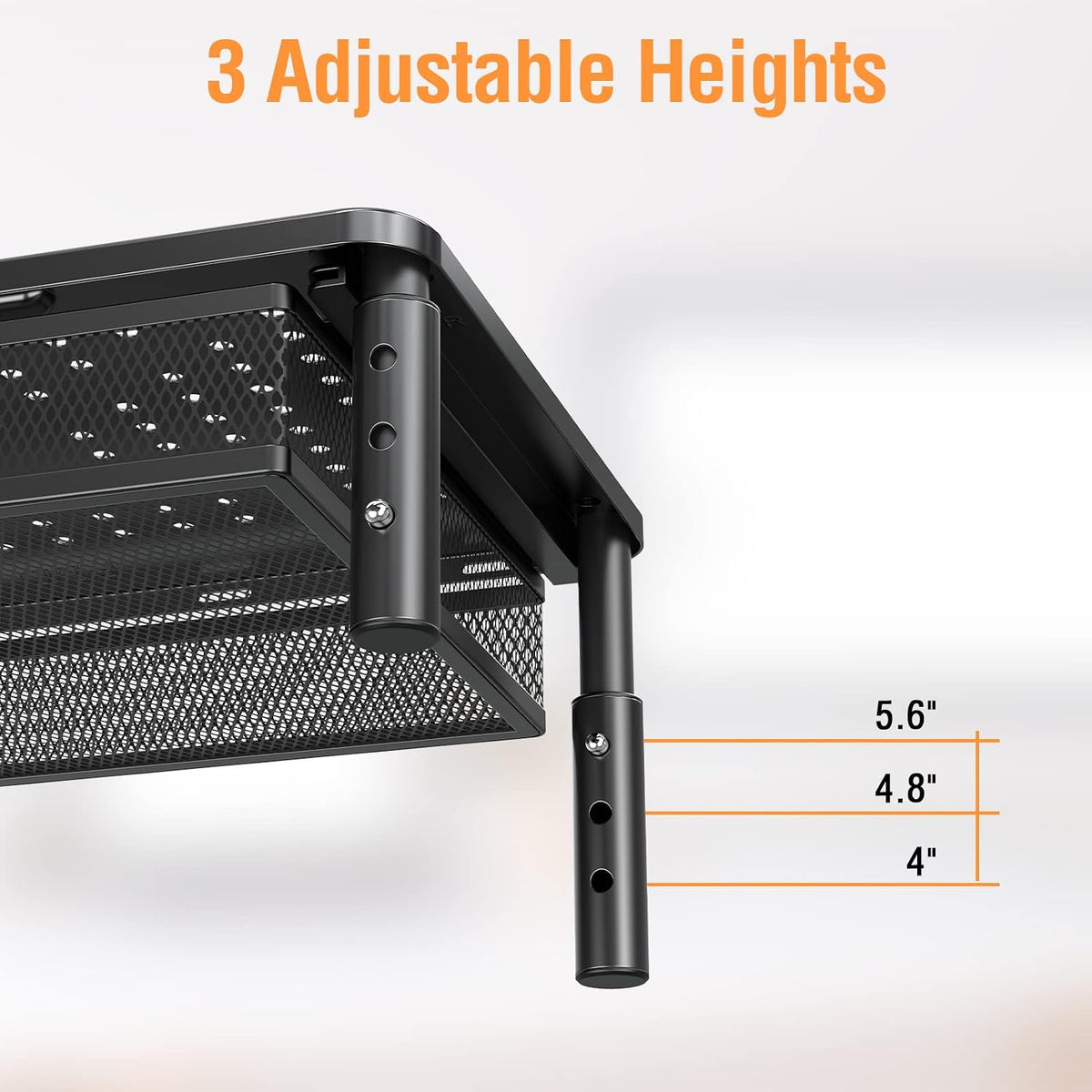 2 Pack Monitor Stand Riser with Metal Drawer, 3 Height Adjustable