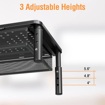 2 Pack Monitor Stand Riser with Metal Drawer, 3 Height Adjustable