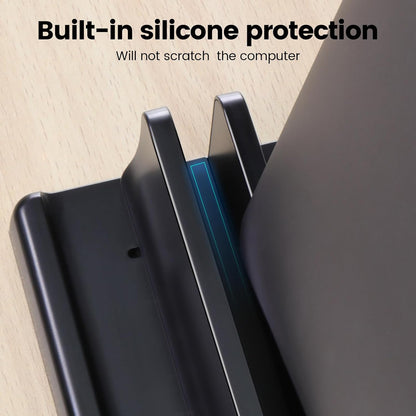 3 in 1 Vertical Laptop Stand Holder,Adjustable ABS Plastic Desktop Notebook Dock,Vertical Laptop Stand Space-Saving for All MacBook/Surface/Samsung/HP/Dell/Chrome Book