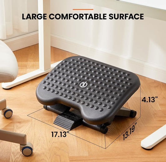 Adjustable Footrest Under Desk with 3 Height Settings