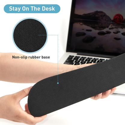 Keyboard Wrist Rest Memory Foam, Easy Typing Pain Relief, Keyboard Mouse Pad Set for Computer, Laptop, Home & Office