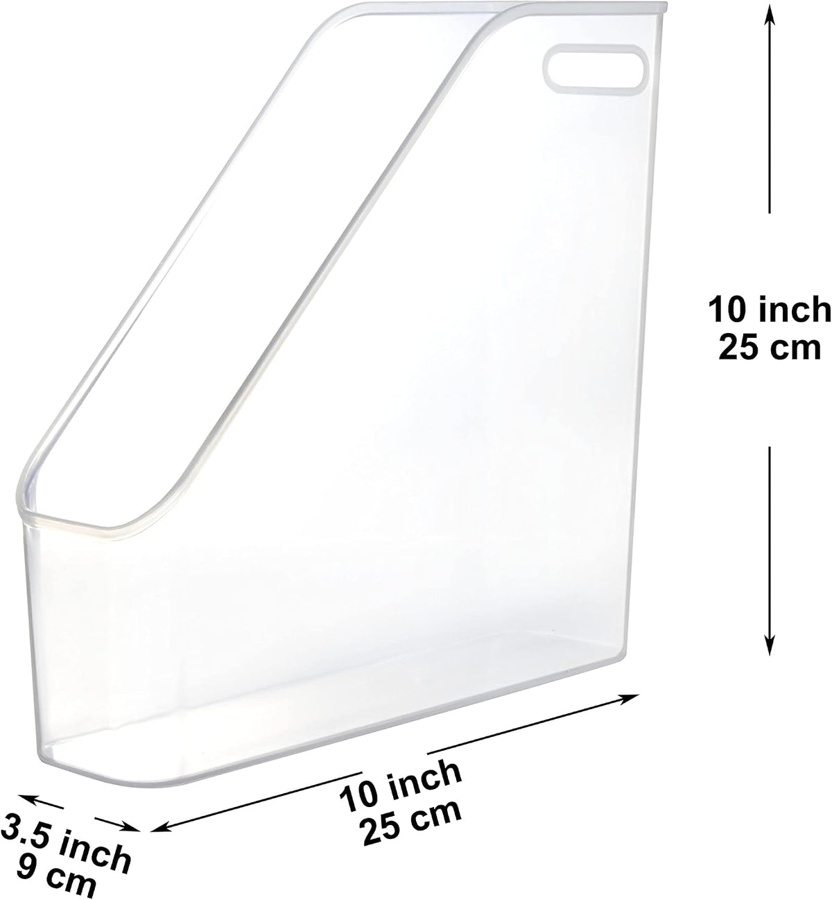 3 Pack File Folder Bin Storage, Plastic File Folder Bin Organizer with Handle