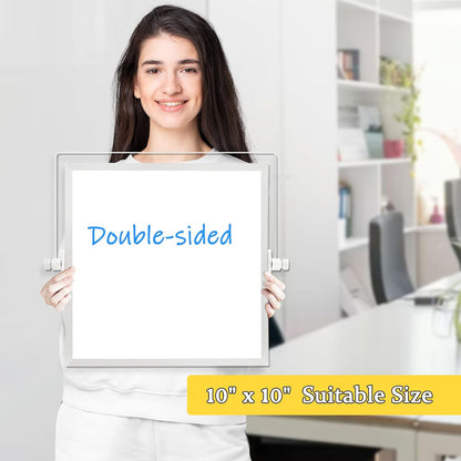 Double-Sided Magnetic White Board with Stand, 16" x 12"