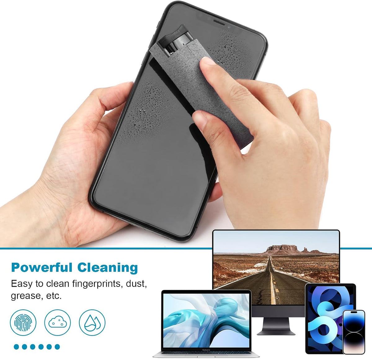 4 Pack Screen Cleaner 10ml for Phone iPad Computer Car Screen TV Screen