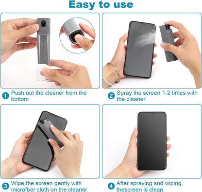4 Pack Screen Cleaner 10ml for Phone iPad Computer Car Screen TV Screen