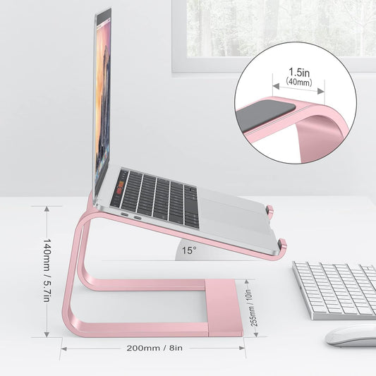 Laptop Stand, Detachable Mount for MacBook Air/Pro Dell HP Rose Gold