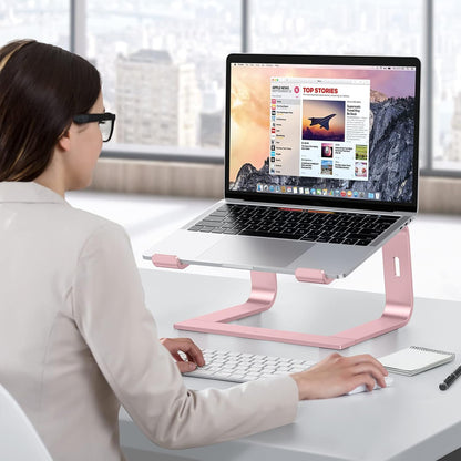 Laptop Stand, Detachable Mount for MacBook Air/Pro Dell HP Rose Gold