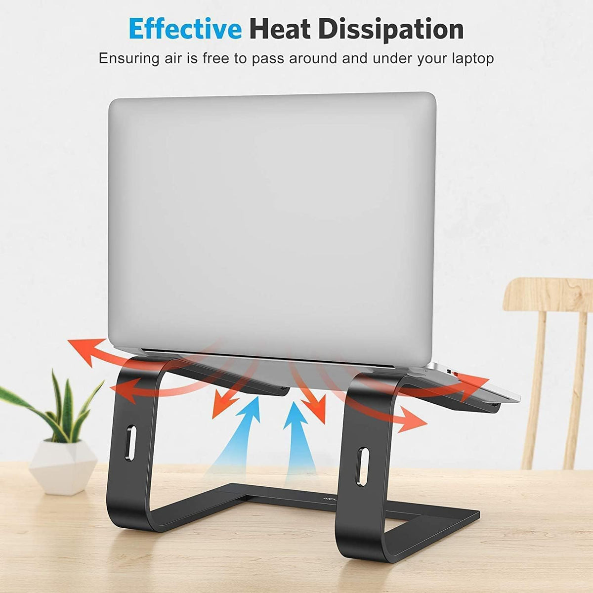 Laptop Stand, Detachable Mount for MacBook Air/Pro Dell HP Rose Gold