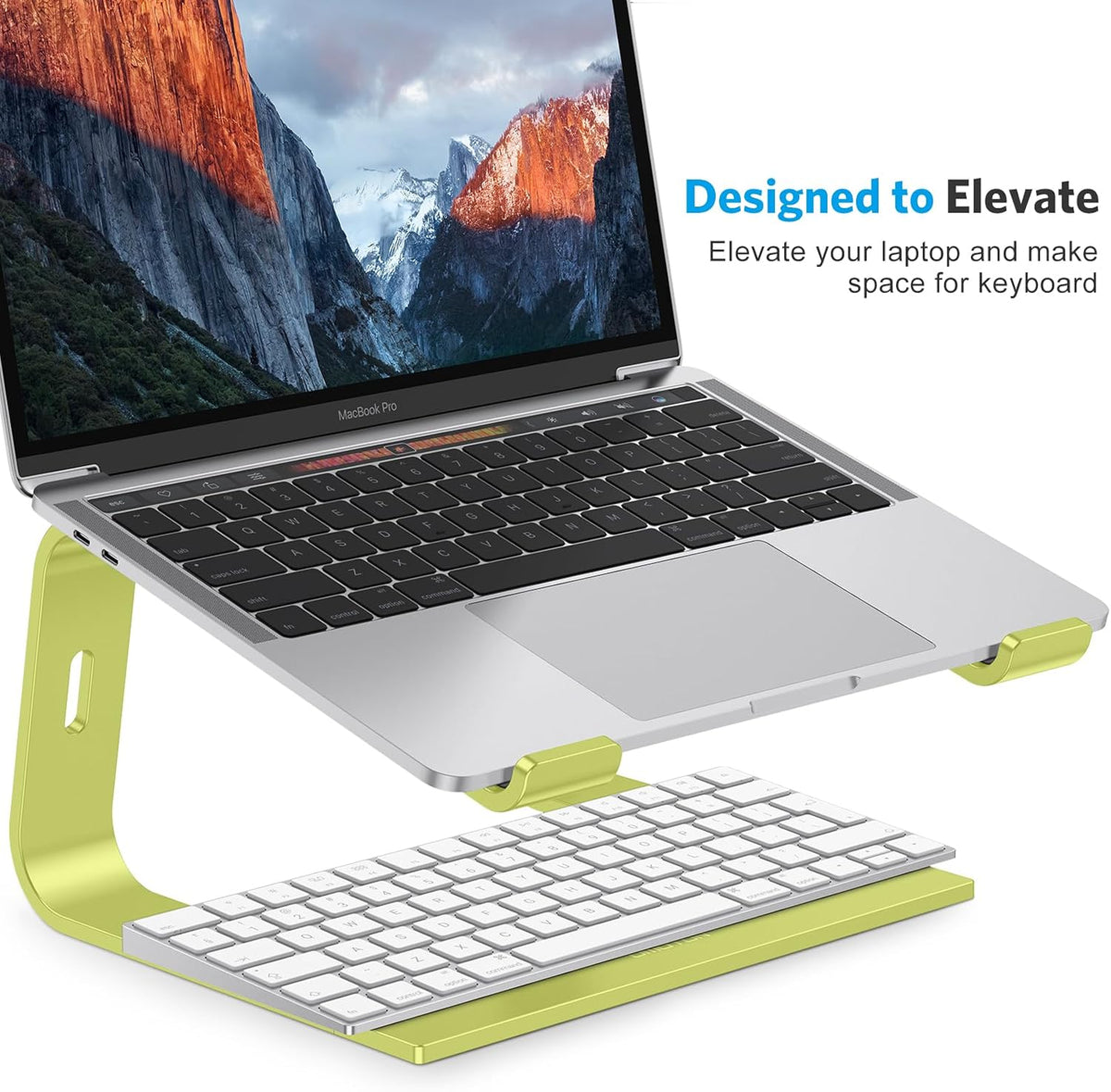 Laptop Stand, Detachable Mount for MacBook Air/Pro Dell HP Rose Gold