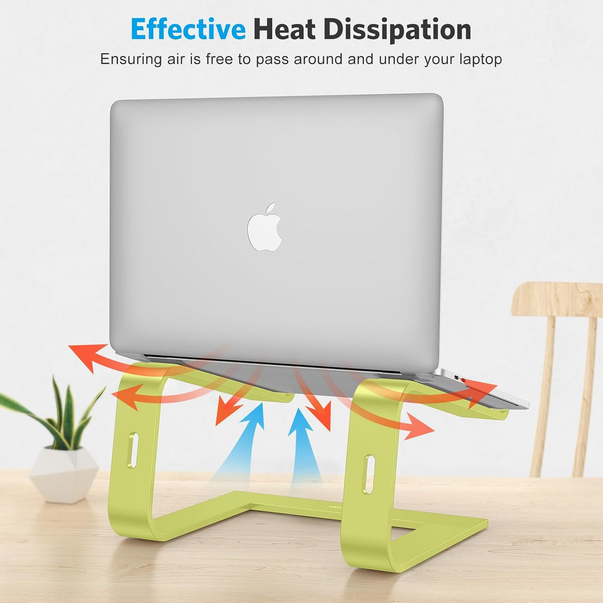 Laptop Stand, Detachable Mount for MacBook Air/Pro Dell HP Rose Gold