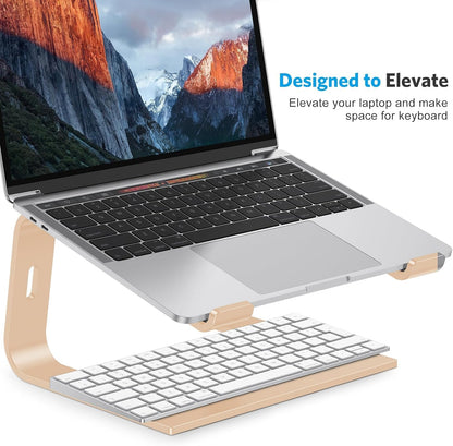 Laptop Stand, Detachable Mount for MacBook Air/Pro Dell HP Rose Gold
