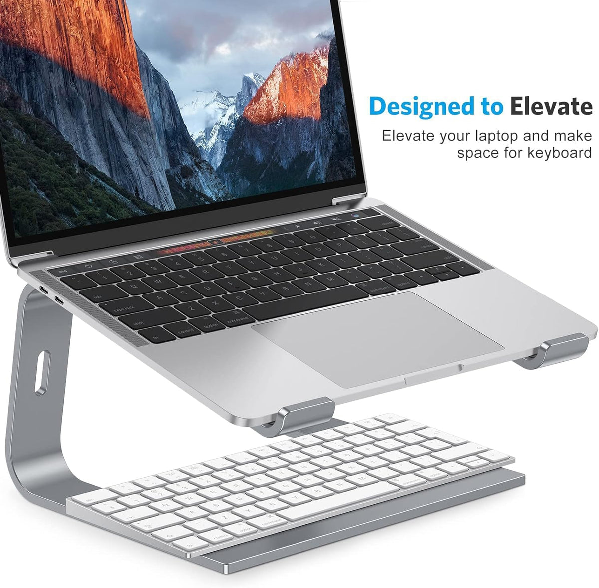 Laptop Stand, Detachable Mount for MacBook Air/Pro Dell HP Rose Gold