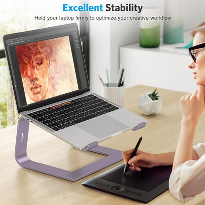 Laptop Stand, Detachable Mount for MacBook Air/Pro Dell HP Rose Gold