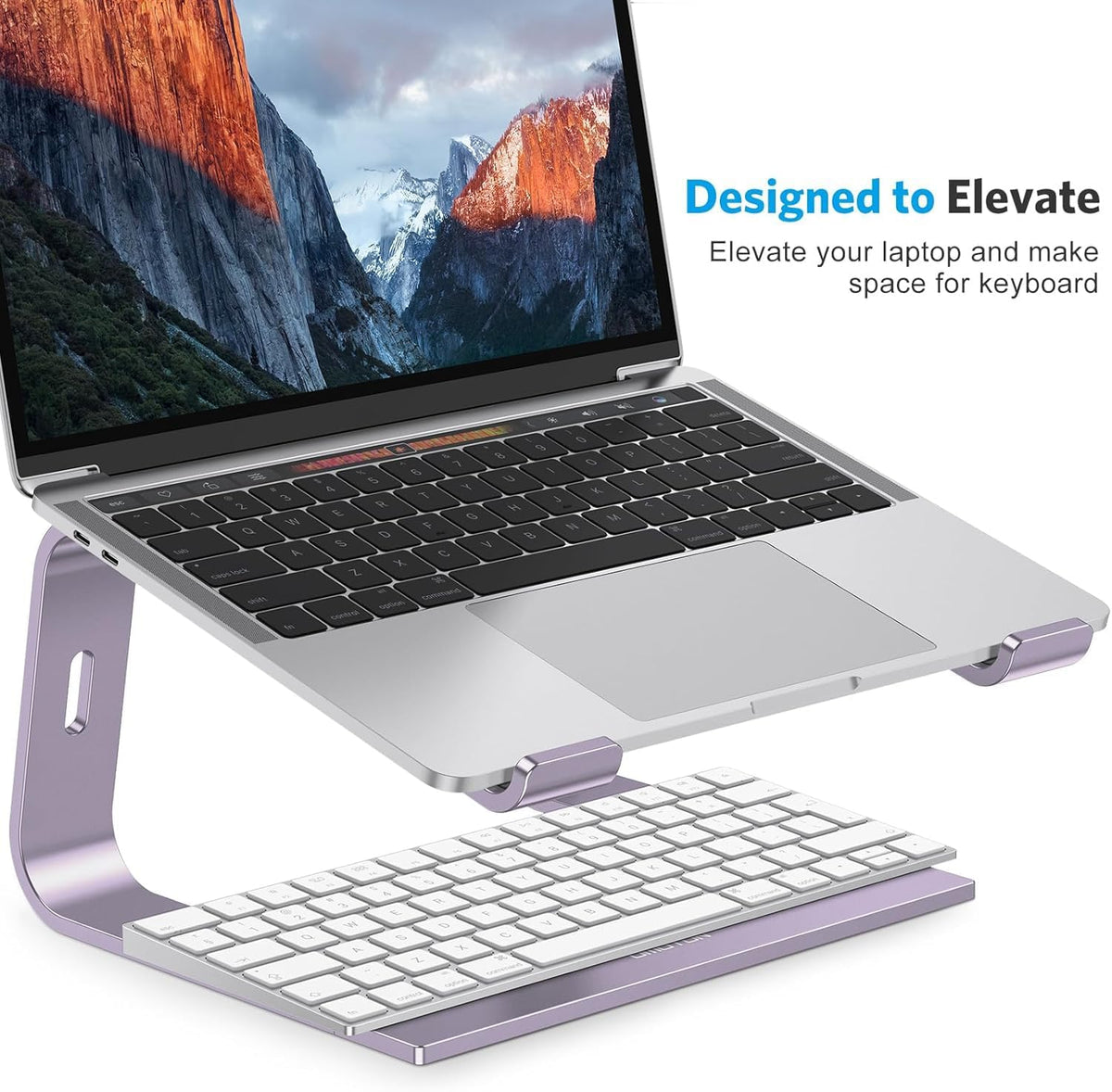 Laptop Stand, Detachable Mount for MacBook Air/Pro Dell HP Rose Gold