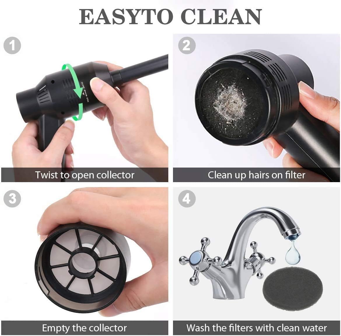 [Upgrade] Mini Vacuum Cordless Vacuum Keyboard Cleaner Rechargeable,for Cleaning Dust,Hair,Crumbs,Eraser Scrap,Laptop,Pet House,Sewing Machine