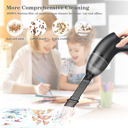[Upgrade] Mini Vacuum Cordless Vacuum Keyboard Cleaner Rechargeable,for Cleaning Dust,Hair,Crumbs,Eraser Scrap,Laptop,Pet House,Sewing Machine