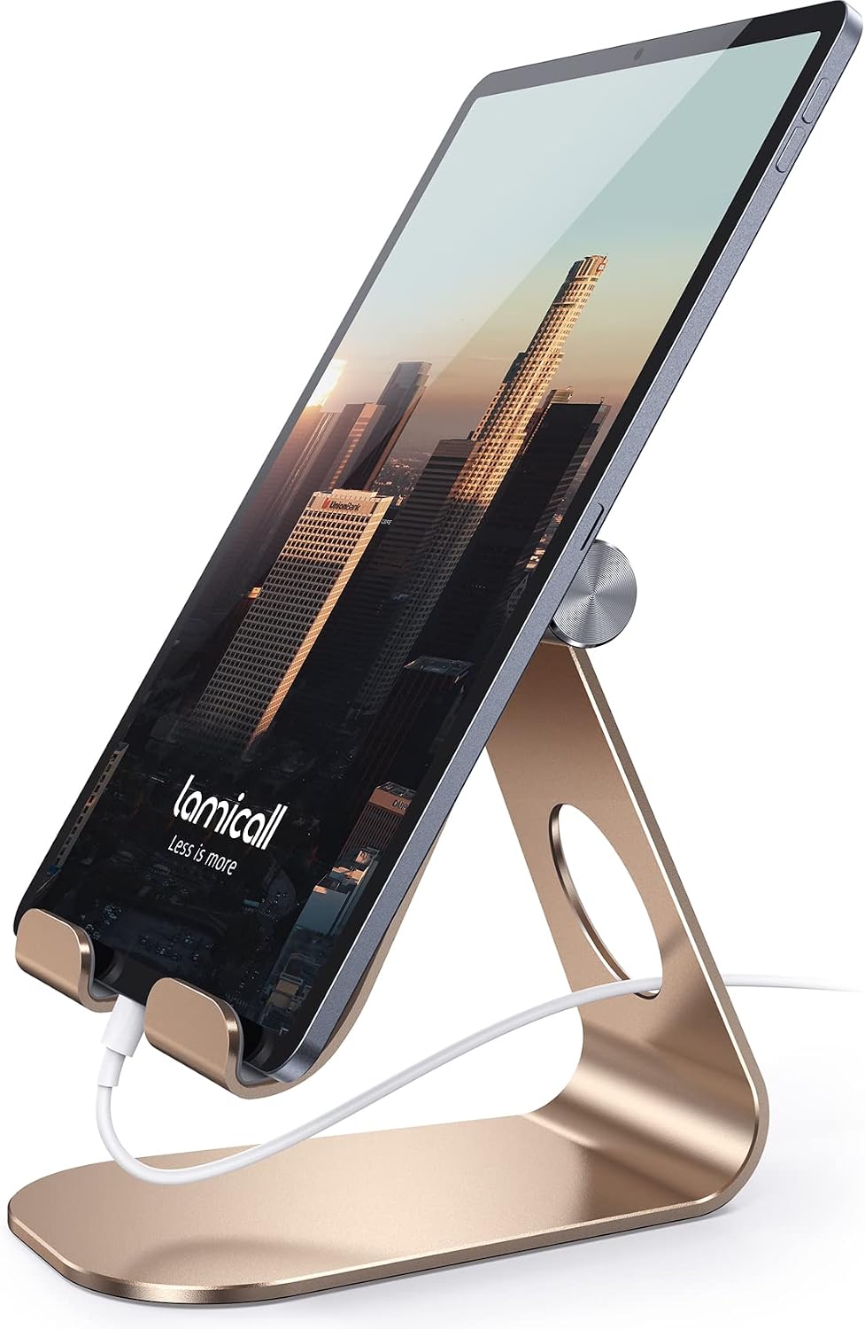 iPad Stand Adjustable Tablet Holder, Sturdy Aluminum, Multi-Angle