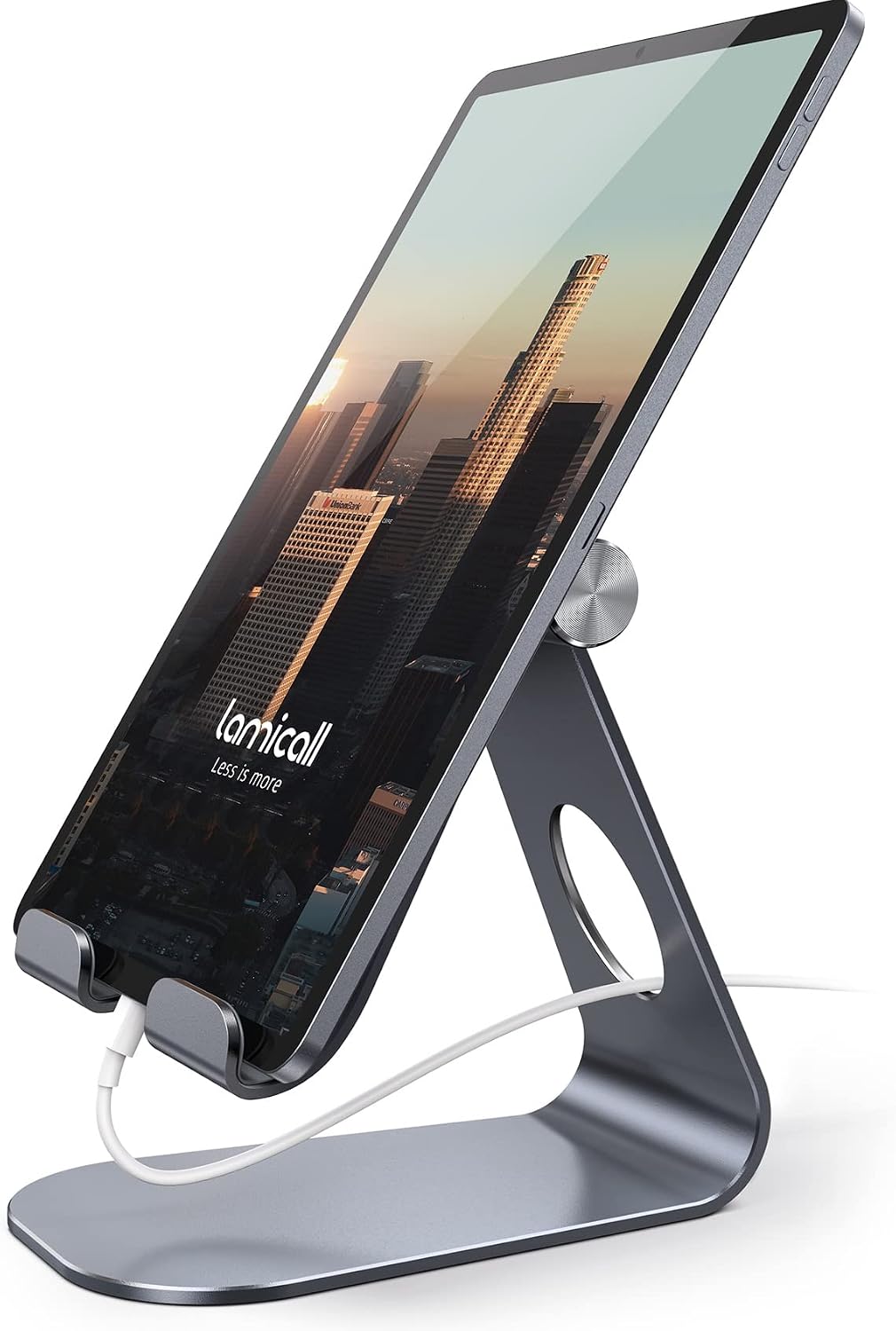 iPad Stand Adjustable Tablet Holder, Sturdy Aluminum, Multi-Angle