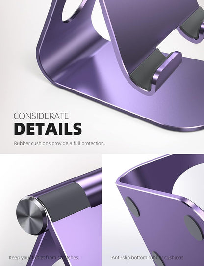 iPad Stand Adjustable Tablet Holder, Sturdy Aluminum, Multi-Angle