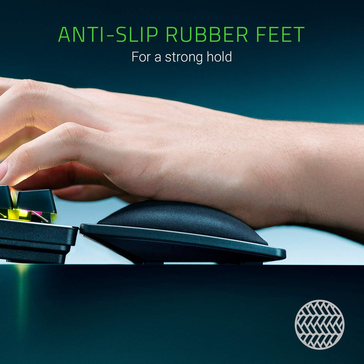 Ergonomic Wrist Rest Pro for Full-Sized Keyboards, Black
