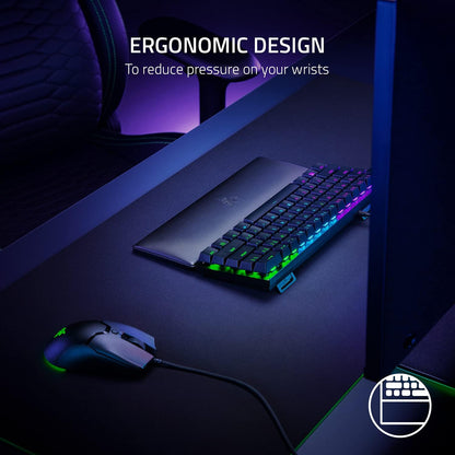 Ergonomic Wrist Rest Pro for Full-Sized Keyboards, Black
