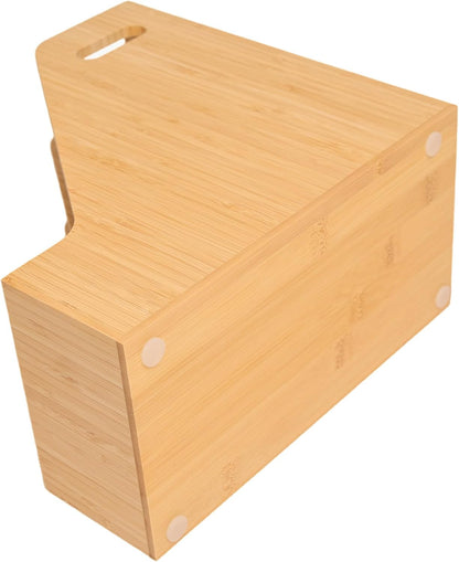 2 Pack Bamboo Magazine File Holder Book Holder Frames
