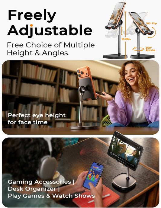 Cell Phone Stand Phone Holder for Desk, Office Decor Gadgets for Men
