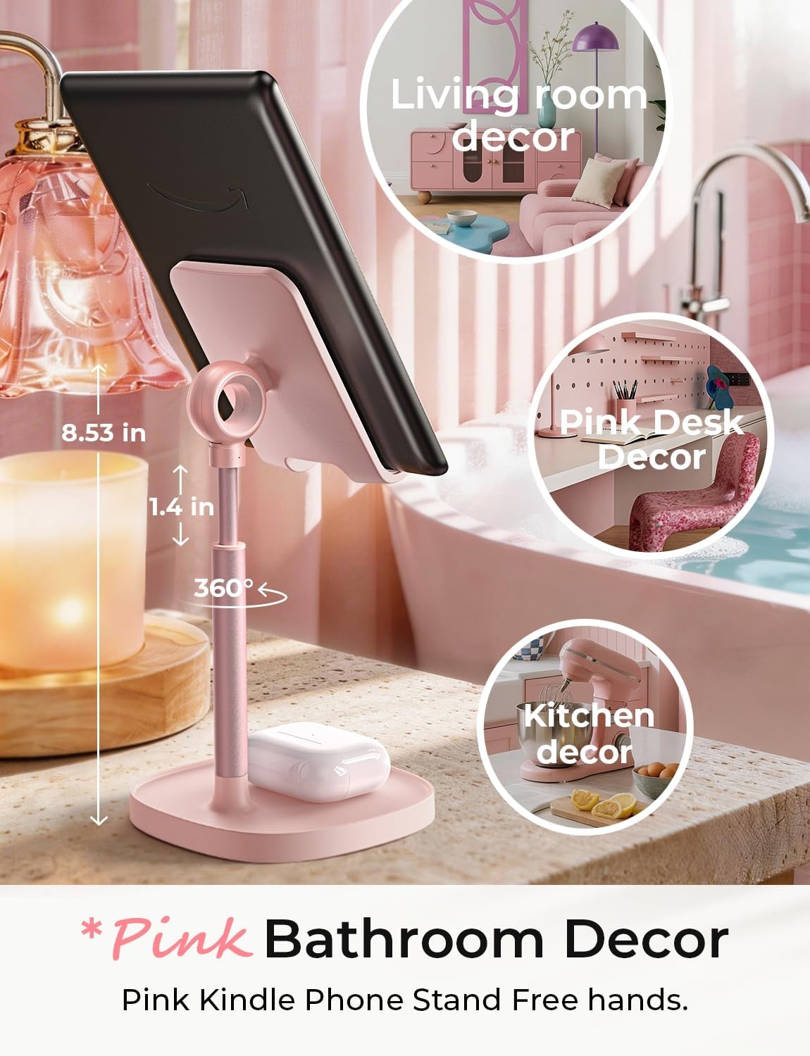 Cell Phone Stand Phone Holder for Desk, Office Decor Gadgets for Men